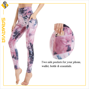 Leggings de yoga personnalisables SAMAVIA Industry-Leggings de sport évacuant l'humidité pour les ensembles de gymnastique et de yoga - Product Image 3