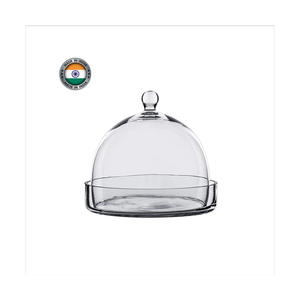 ราคาขายส่ง Cloche โดมแก้วทุกขนาดพร้อมฐานไม้สีดําโปรโมชั่นดอกไม้ขนาดใหญ่ - Product Image 5