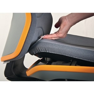 Silla Giratoria BIMOS Azul Neón con Ruedas de Contacto Permanente 450-620 mm Sin Tapicería - Product Image 4