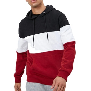 Sweat-shirts pour hommes personnalisés en polaire polyester/coton, imperméables, respirants, épais, effet vieilli, patchwork, broderie, délavés à l'acide - Product Image 1