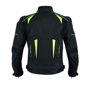 Veste de moto unisexe pour homme de haute qualité, logo personnalisé, gris noir, % coton, imperméable, coupe-vent, respirante, équipement sportif - Product Image 2