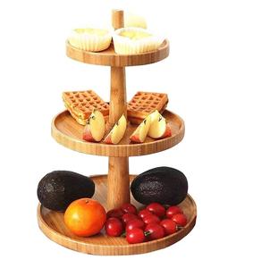 Support de service de gâteau en bois de conception moderne support de gâteau de décoration de mariage de forme personnalisée décorative de partie au prix bon marché. - Product Image 4