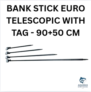 Bank Stick Euro Telescópico con Etiqueta 90 + 50cm Soporte de Varilla Ajustable para Pesca de Bagre Material de Aluminio - Product Image 2