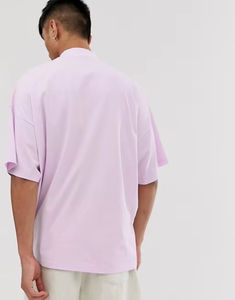 T-shirt oversize tendance à manches courtes, patchwork, color block, pour homme - Product Image 4