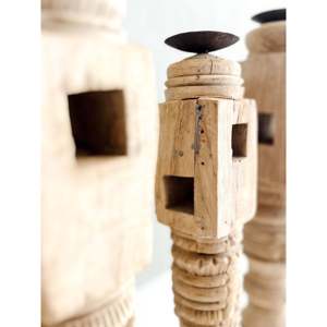 Vintage Indian Handmade Carved <b>Candle</b> Stand-Various Styles Home Decor 100% Natural Pillar <b>Candles</b> - Product Image 5