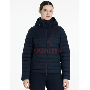Chaqueta de equitación Ecuestre para mujer, impermeable, transpirable, tejido elástico de primera calidad, corte ergonómico, ropa de abrigo de entrenamiento elegante - Product Image 3
