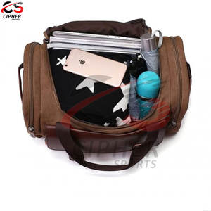 Nouveau style de sacs de sport en cuir de couleur unique imperméables Sports de plein air sacs de voyage en cuir personnalisés à vendre - Product Image 3