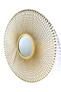 Miroir mural moderne de grande taille ABI OVERSEAS VNM-107, style arabe doré, 28 pouces, cadre en MDF, fait main pour la décoration de la maison, mariage - Product Image 2