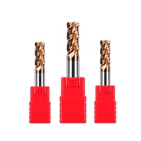 55 HRC55 Fraise à nez rond Fraises en carbure Outils de coupe CNC avec 4 cannelures pour le traitement de l'acier
