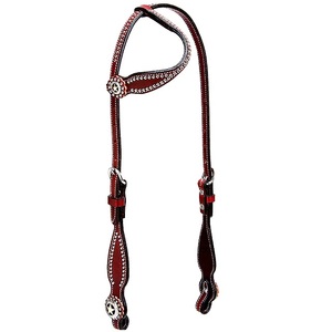 Ensemble Western show Headstall et collier de poitrine Premium Cowhide léger Trending designs saisonnier cheval équipement tack - Product Image 4