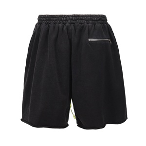Short cargo de course à séchage rapide sans couture pour hommes et femmes pantalon de fitness marathon avec poche à fermeture éclair à la taille motif solide - Product Image 5