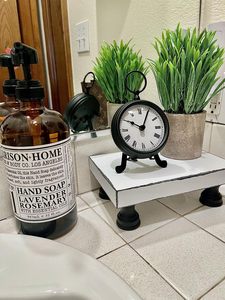 Horloge de bureau vintage en métal, petite horloge analogique de <span class=keywords><strong>table</strong></span>, mouvement à quartz silencieux pour la décoration de la maison, du bureau ou de la chambre - Product Image 6