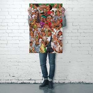 Affiche en papier des légendes du tennis pour décoration murale - Product Image 4