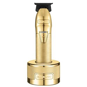 Tondeuse à cheveux professionnelle dorée avec base de charge USB, lame en acier inoxydable, fonction étanche pour usage domestique - Type de prise US - Product Image 3