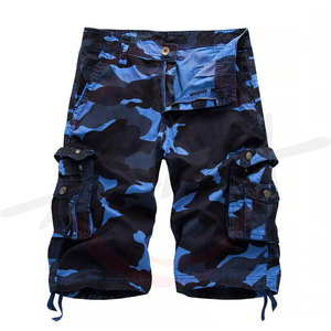 Short Cargo solide de haute qualité conçu sur mesure pour hommes taille élastique pantalon de travail tactique Camo fabriqué au Pakistan Options de marque - Product Image 4