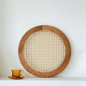 Artisanat 100% napperon en bois de rotin écologique décoration de table de couleur naturelle faite à la main au Vietnam - Product Image 2