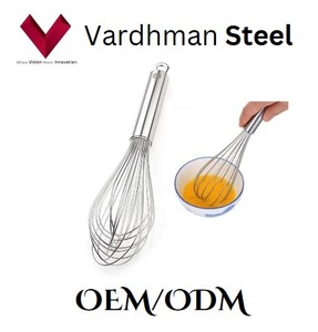 Fournisseur direct d'usine de fouets à œufs en acier inoxydable, parfaits pour les œufs, les préparations et plus encore, fouet en acier inoxydable, fouet à œufs en métal - Product Image 4