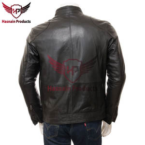 Veste motard en cuir noir de haute qualité pour hommes, pièce tendance pour l'aventure avec un savoir-faire inégalé et un style intemporel - Product Image 5