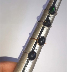 Nueva llegada 10mm cuarzo rosa piedras preciosas bisel conjunto anillo 925 plata esterlina chapado en oro Vintage EE. UU. tamaño 4-20 para aniversario - Product Image 3