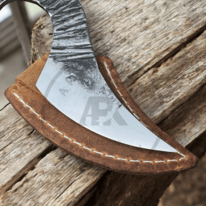 Couteau Kiridashi japonais à lame incurvée en acier inoxydable, étui en cuir, couteau à travailler le cuir, tranchant comme un rasoir, facile à utiliser, EDC, vente en gros, AR - Product Image 6