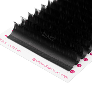 CharmLash Tecnología láser Bandejas de volumen Cachemira Extensiones de pestañas Bandejas de pestañas Cachemira Negro Etiqueta privada 18 25mm Cachemira - Product Image 5