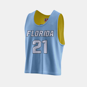 Maillots de crosse réversibles personnalisés 100% Polyester Sublimation Pinnies Vêtements de crosse de haute qualité - Product Image 4