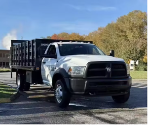 Camión de plataforma plana RAM 4500 usado de 2015, listo para trabajar, con plataforma elevadora Waltcoo y plataforma de 16 pies, LHD/RHD, envío a todo el mundo - Product Image 6