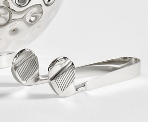 Seau à glace durable d'accessoires de verres de golf de pinces en métal avec les pinces élégantes - Product Image 4