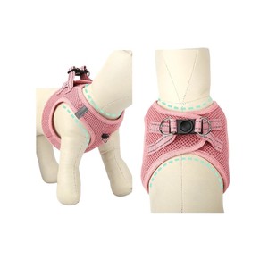 Breathable Nylon Dog Harness Small Size Buckle Closure Simple Style for Dogs - Product Image 2