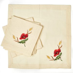 Serviettes en tissu de broderie serviettes de table lavables douces réutilisables pour la Table à manger OEM de dîner de famille de fête de mariage - Product Image 6