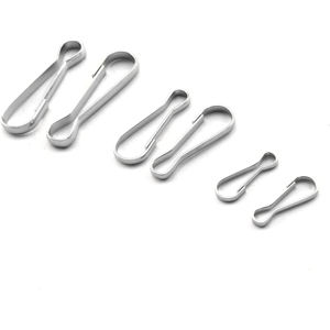 Crochets à ressort en métal, boucles à pression nickelées pour porte-clés, fermetures éclair, supports de plantes, connecteurs, taille et couleur personnalisées - Product Image 2