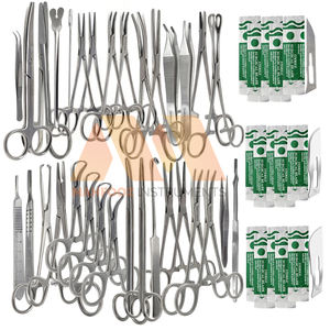 90 Pcs Canine+Feline Spay Pack <b>Veterinary</b> <b>Surgical</b> <b>Instruments</b> - Product Image 1