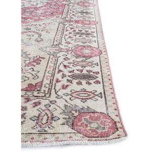 Alfombra de Lana Anudada a Mano de Gran Tamaño, Diseño de Medallón Rojo y Naranja, para Sala de Estar, Pasillo Rectangular, Modelo Pae-2036 - Product Image 4