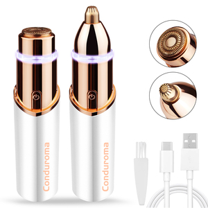 Conduroma 2024 vente chaude USB Rechargeable indolore rouge à lèvres taille 2 en 1 épilation électrique du visage pour les femmes - Product Image 2