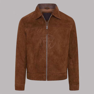 Chaqueta de Invierno de Cuero de Gamuza de Estilo Clásico con Logotipo Frontal, Aspecto Pulido, Diseño Elegante, Acabado Suave, Ecológica y Ligera - Product Image 3