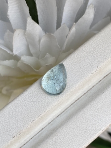 Pierre de cabochons en forme de poire aigue-marine de couleur supérieure naturelle avec une pierre précieuse en vrac de bon lustre pour la fabrication de bijoux 4.15 carats - Product Image 2