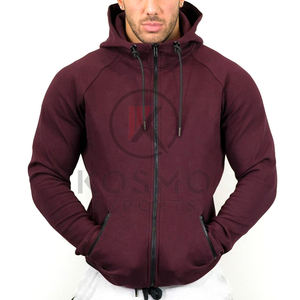 Sweat à capuche zippé épais pour hommes Mode hivernale Vêtements en polaire vierge avec logo personnalisé imprimé Style 3D en tissu éponge - Product Image 1