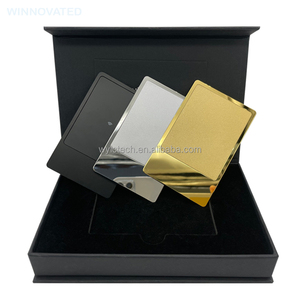 Tùy chỉnh thép không gỉ kim loại thành viên NFC thẻ với logo - Product Image 4