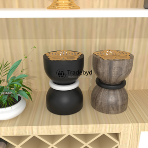 Tradebyd Premium quemador de madera Bakhoor difusor de incienso árabe tradicional para fragancia y regalos para el hogar - Product Image 1