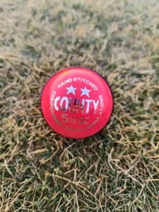 Pink Kookaburra Cricket <b>Ball</b> Pink Color Leather Cricket <b>Balls</b> a Grade Machine Stitched Cricket <b>Balls</b> - Product Image 4