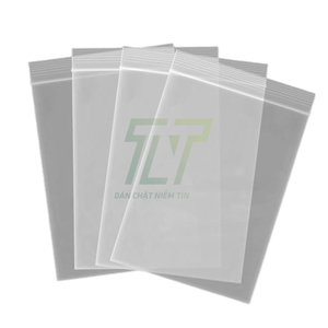 Sac en plastique transparent à fermeture éclair avec logo personnalisé pour le stockage des vêtements - Product Image 1