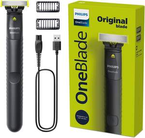 Tondeuse et rasoir hybrides Philips OneBlade pour le visage, sans irritation cutanée grâce à la technologie de double protection : la lame n'entre jamais en contact avec la peau. - Product Image 4