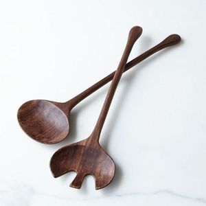 GENTLE Natural Teak Or Acacia Wooden <b>Kitchen</b> <b>Utensils</b> Set With Spoon Rest Wooden Cooking Spoons Set and <b>Utensils</b> <b>Holder</b> - Product Image 1