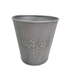 Newest Design Decoration Iron Round Planter Rusted Weld Planter Pot For Living Room Decoration Handmade Wholesale Prices