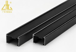 <span class=keywords><strong>Perfil</strong></span> de Aluminio Negro <span class=keywords><strong>para</strong></span> Riel Guía, Extrusión de <span class=keywords><strong>Perfil</strong></span> de Aluminio <span class=keywords><strong>para</strong></span> Sistema de Puertas Correderas, Ventanas y Muebles - Product Image 3