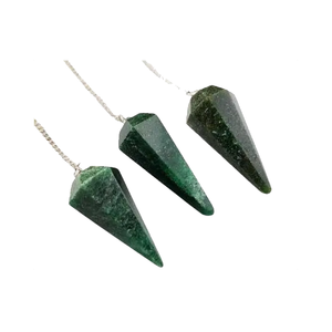 หินคริสตัลธรรมชาติสำหรับรักษาลูกตุ้มเนไฟรไลต์หยกสีเขียว - Product Image 4