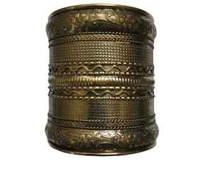 กำไลข้อมือทองเหลืองแฟชั่นกำไลที่สง่างามสำหรับผู้ชายและผู้หญิง - Product Image 1