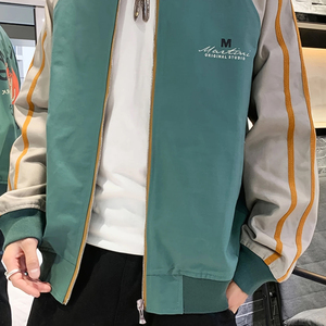 เสื้อแจ็คเก็ตสไตล์สปอร์ตสำหรับผู้ชาย แบบลำลอง มีฮู้ด แต่งสีตัดกัน ปิดด้วยซิป เหมาะสำหรับใส่ในฤดูหนาว - Product Image 2