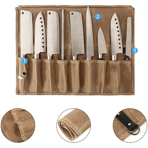 Sac d'outils culinaires professionnels en toile de nylon durable personnalisé Couteaux Sac de couteau à rouleau de chef LCKR-0020 - Product Image 3