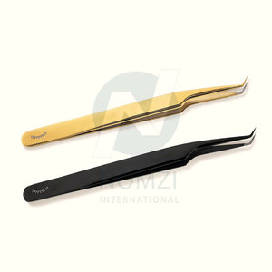 Pince à épiler professionnelle en acier inoxydable de haute qualité dernière couleur plasma diamant poignée Volume cils pointus - Product Image 1